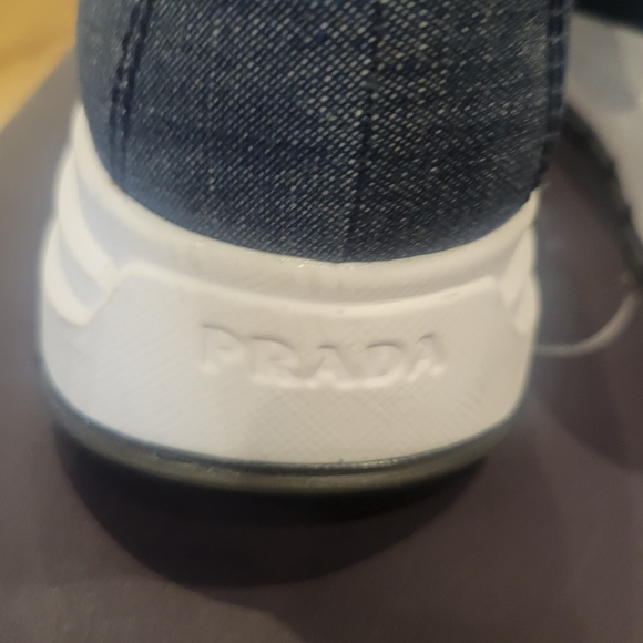 Like new Prada Women's Denim Sneakers - Picture 5 of 10